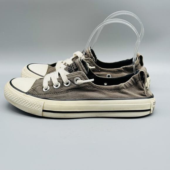 Converse Chuck Taylor All Star Shoreline Shoes Womens 5 Gray Low Slip On Canvas - Picture 5 of 12